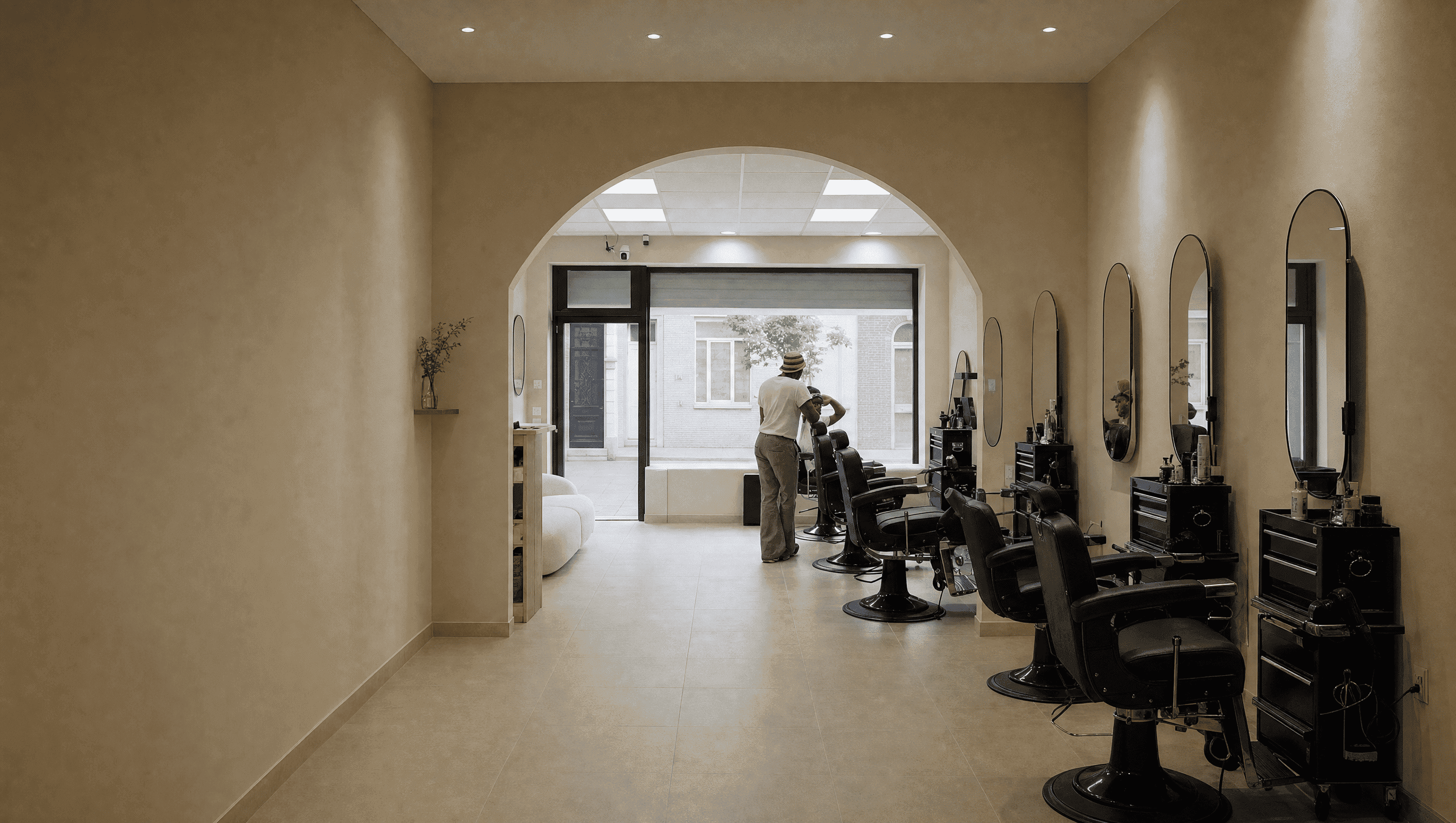 Intérieur du salon Amisi Fusion Hair Beauty à Schaerbeek